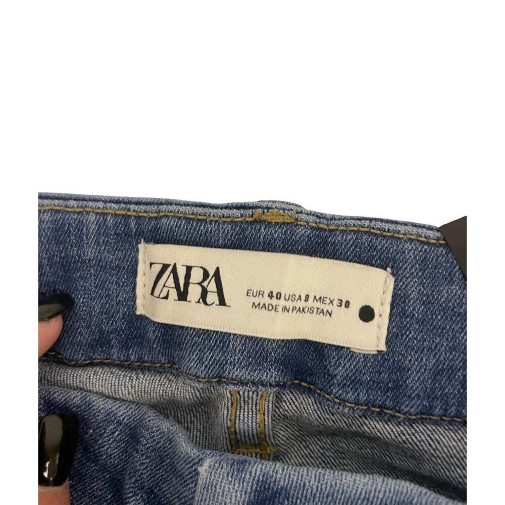 Zara Womens Skinny Fit Jeans EU 40 US 8 High Waist Blue Denim 7223/053 NWT - Picture 5 of 14